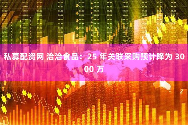 私募配资网 洽洽食品：25 年关联采购预计降为 3000 万